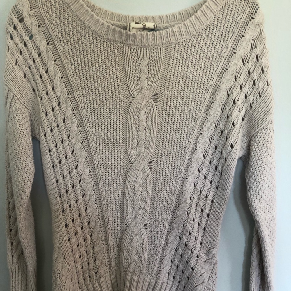 Grey knit sweater